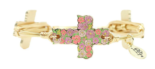 THE ESTHER BANGLE CROSS BRACELET
