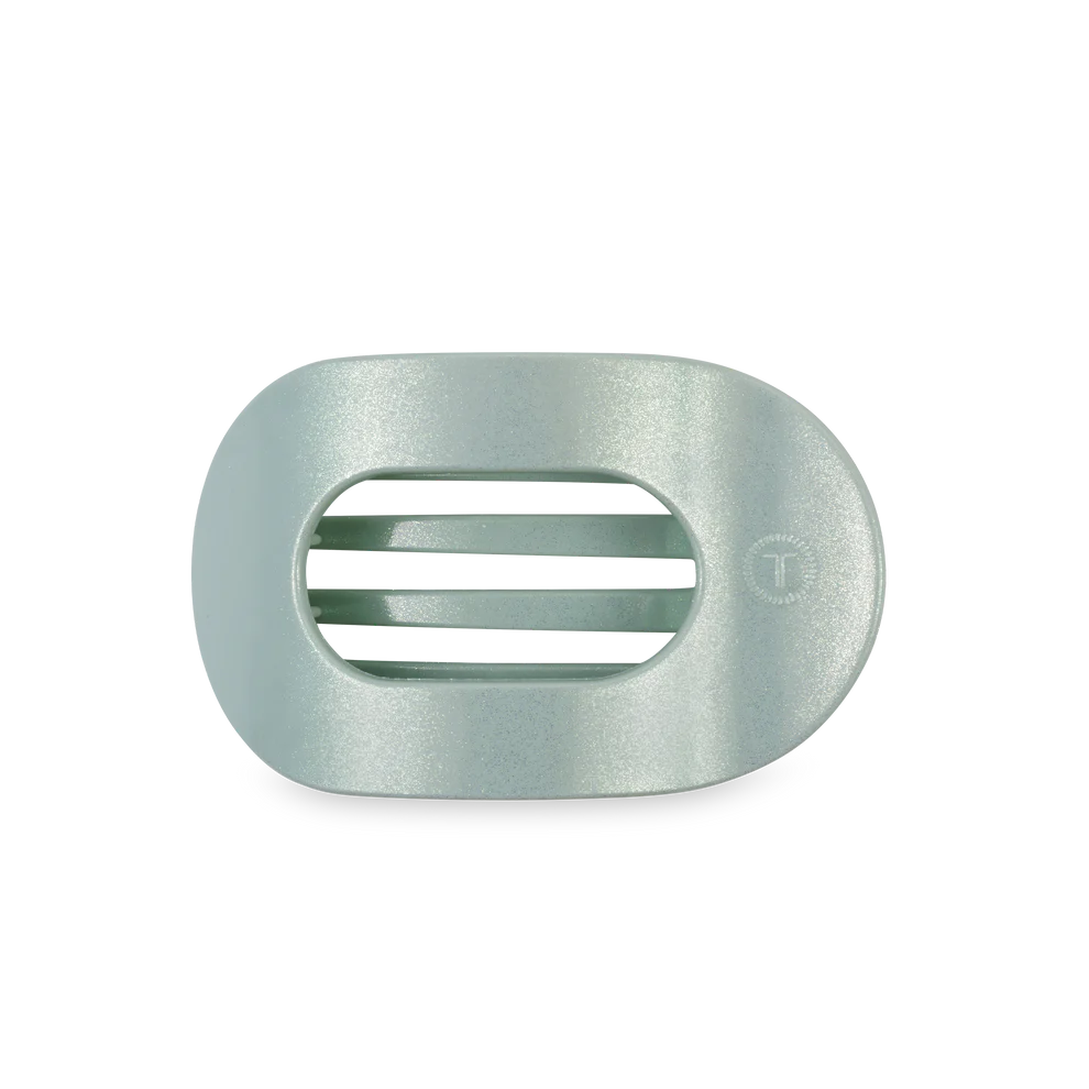 TELETIES Flat Round Hair Clip for Women - Durable Plastic Hair Accessory