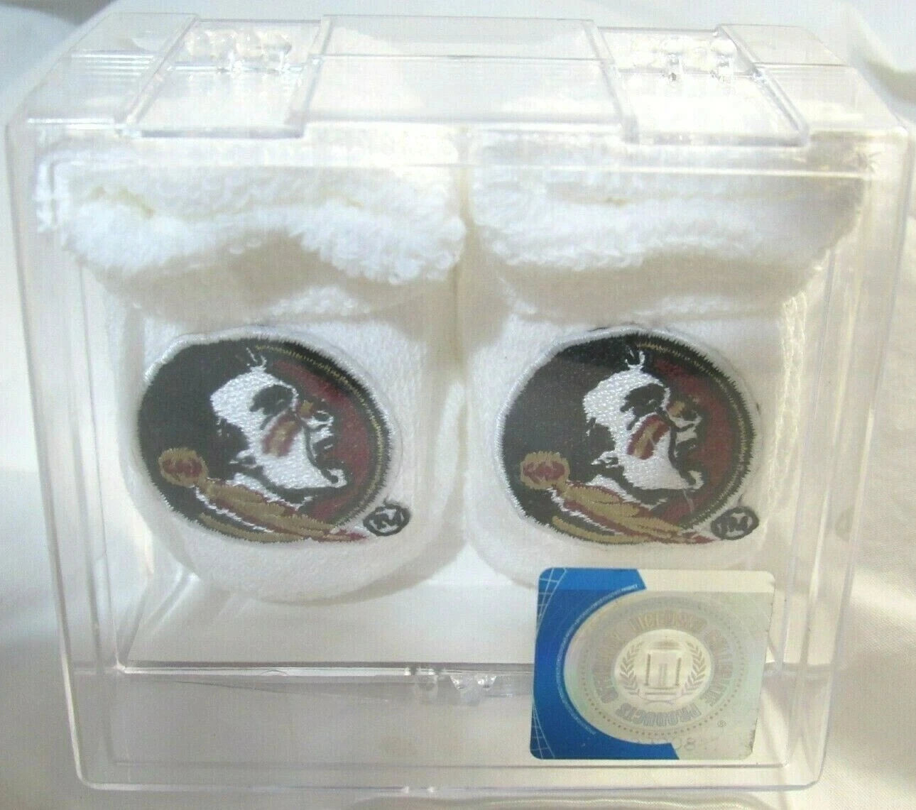 BABY BOOTIE W APPLIQUE-FLSTATE : NEWBORN