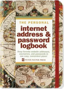 INTERNET ADDRESS & PASSWORD LOG-OLD WORLD