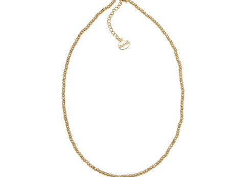GOLD BALL NECKLACE W/ EXTENDER 16"-18"