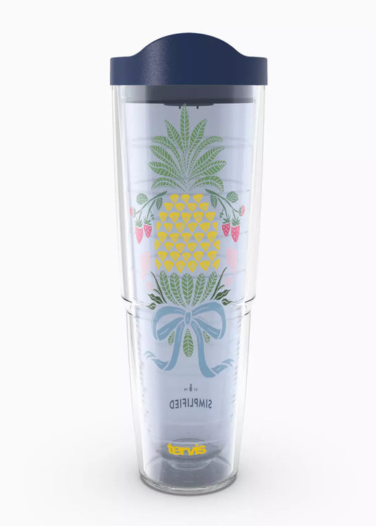 SIMPLIFIED PINEAPPLE GARDEN TUMBLER -24 OZ