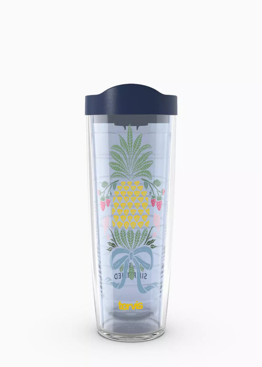 SIMPLIFIED PINEAPPLE GARDEN TUMBLER -16 OZ