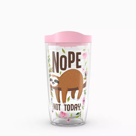 SLOTH NOPE NOT TODAY-16OZ