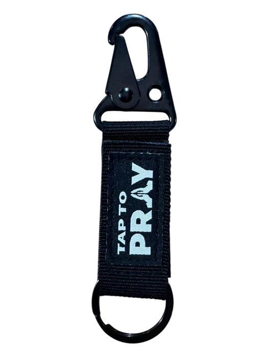 Tap To Pray™ - Tactical Carabiner Keychain - BLACK