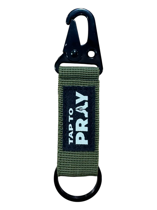 Tap To Pray™ - Tactical Carabiner Keychain - GREEN