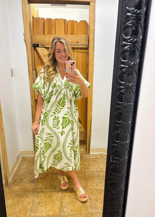 IVORY DRESS- SAGE