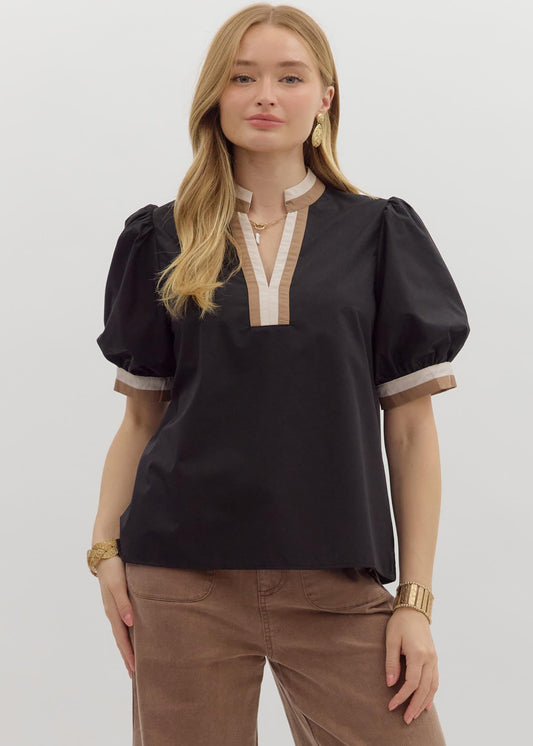 TAYLOR TOP: BLACK