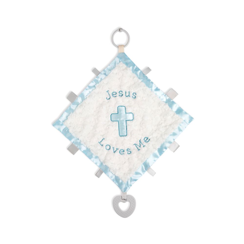 JESUS LOVES ME ACTIVITY BLANKIE- BLUE