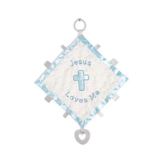 JESUS LOVES ME ACTIVITY BLANKIE- BLUE
